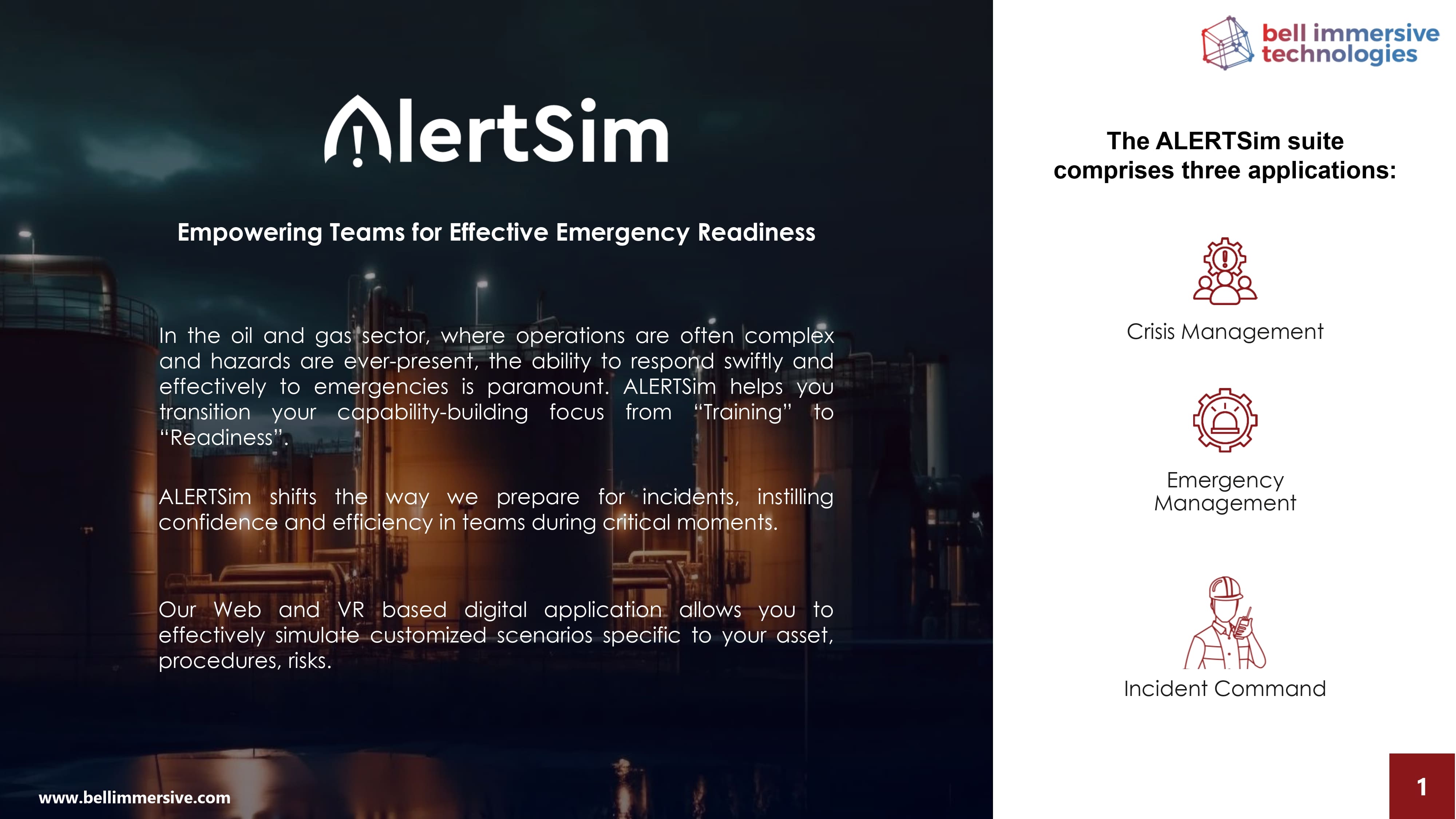 Bell Immersive Immersive Simulations with ALERTSim Platform